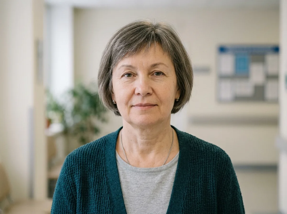 Аватар пациента Алефтины Т., женщина 55-60 лет, нейтральный портрет для медицинского сайта